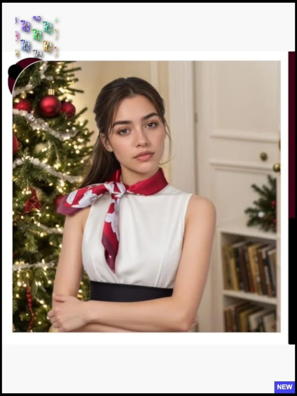 Printed Satin Silk-Like Square Head Scarf Hair Bandana Women Versatile Accessory